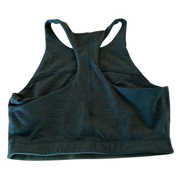 Outdoor Voices Athletic High Neck Green Crop Top Sports Bra Size Women's Small - Picture 2 of 3